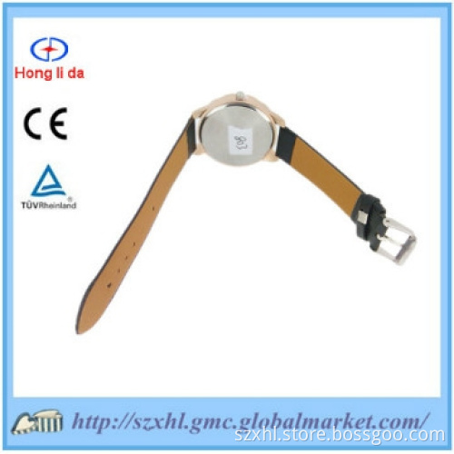 quartz stainless steel back watch